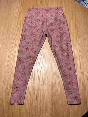 Beyond Yoga Pink Floral Print Leggings